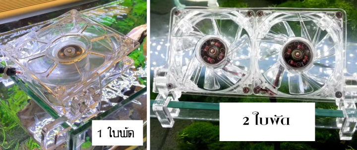 PK พัดลมอะคริลิคใส มอเตอร์ brushless ปรับองศาได้