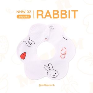 Millimunch ผ้าซับน้ำลายเด็ก กันน้ำเแบบหมุนได้ 360 องศา พร้อม TPU นุ่มสบาย ลายการ์ตูนน่ารัก