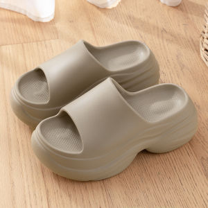 Free Shipping 8Cm Height-Increasing Slippers For Women Thick-Soled EVA Indoor And Outdoor Sandals Breathable Summer Slippers For Home And Bathroom Use