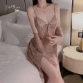 Lingerie Sexy Lace Women Nightgown Dress Baju Tidur Wanita Musim Panas. 