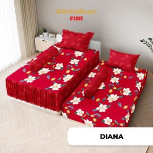 Sprei Deluxe Kintakun 2 in 1 Minimalis Ukuran 120x200 Duo Seprai Sorong Seprai Kasur Double