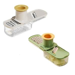 Small Mandoline Slicer Veggies Shredders Garlic Gingers Grinder Garlic Slicer with Container Mandoline Kitchen Tool