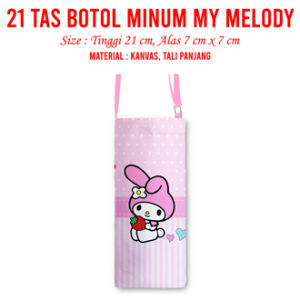 Tas Botol Minum Seri Sanrio Sarung Botol Minum Anak Aneka Karakter Bahan Kanvas