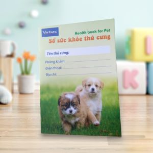 Sổ ghi chép theo dõi sức khỏe chó mèo sổ tiêm phòng thú cưng - Medipet