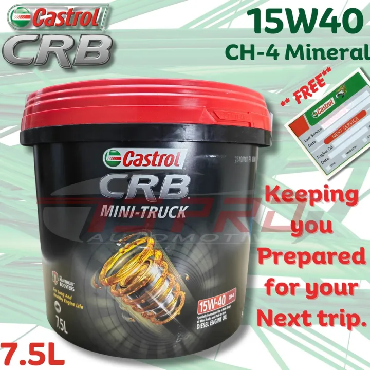 Toyota%20Hilux%20Nissan%20Navara%20Isuzu%20D-Max%20Castrol%20Genuine%20Engine%20Oil%2015W40%20CH-4%20Mineral%207.5L%20Diesel%20mileage%205K%20-%20Image%203