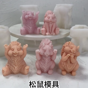 Creative Squirrel Silicone Mold Squirrel Shape Ornament Moulds Silicone Craft Molds Silicone Texture for Crafting