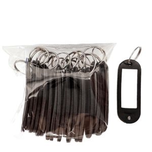KEY ID TAG/ BAGGAGE LUGGAGE NAME LABEL CARD WITH SPLIT RING KEYRING 20/50pcs