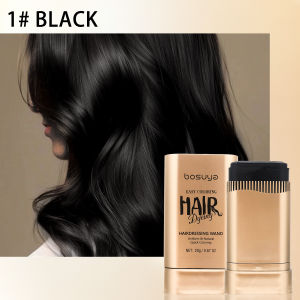 Hair Root Touch Up Stick Hair Dyeing Hairdressing Wand Classic Black Built-in Comb for Precise Root Coverage Waterproof and Sweat-resistant Coloring Naturally Convenient and Fast