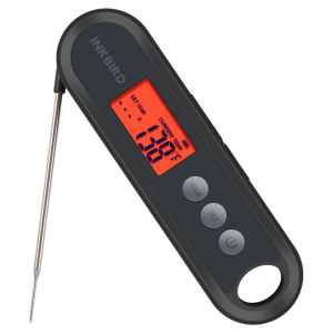 Inkbird Digital Food Temperature Measuring Tool Supports External Probes Instant Read For Grilling Large Backlit LCD Auto Sleep Temperature Alarms & Calibration Ideal For Cooking Meat Fishes Soups etc
