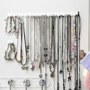 Hmeme 9 cái bộ dính dán tường móc áo lưu trữ đồ trang sức hiển thị trang sức móc chủ lưu trữ tổ chức bông tai vòng Vòng cổ móc áo