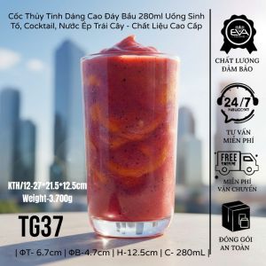 Hộp 6 Ly Thủy Tinh 460ml Đáy Sọc Cao Cấp – Cốc Pha Chế Đẹp Ly Uống Nước Lớn Trong Suốt