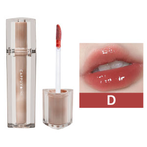 Cappuvini Lip Glaze Iced Tea Mirror Surface Jelly Mirror Lip Gloss Korean Original Tahan Air Tahan Lama -🌹Tamia
