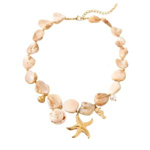 Adjustable Seashells Starfish Necklace/Bracelet Stainless Steel Bohemian Handmade Accessory For Women