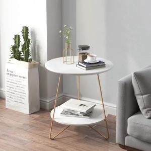 Nordic Marble Coffee Table Living Room Simple and Modern Small Round Side Bedside
