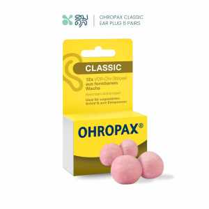 ปลั๊กอุดหู EAR PLUG ohropax classic 6 pairs ที่อุดหูแบบสำลี สีชมพู ที่อุดหูตอนนอน ของแท้จากเยอรมนี