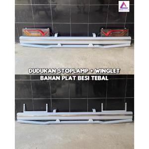 Dudukan Stoplamp Belakang Truk Ban Double Universal Volvo Pangkon Tatakan Stoplamp Plus Winglet Bahan Plat Besi Tebal