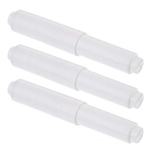 3ชิ้นกระดาษชำระอุปกรณ์รีดผมทิชชู่พลาสติกลูกกลิ้งสำหรับผู้จ่ายเนื้อเยื่อส่วนใหญ่อุปกรณ์ในห้องน้ำ