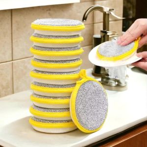 Miếng Rửa Chén Bát 2 Mặt Miếng Chà Xoong Nồi Chảo Dụng Cụ Vệ Sinh Nhà Bếp Vuadienmay