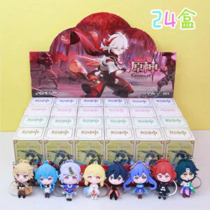 Genshin Impact Keychain Blind Box 1PC Cute Cartoon Student Gift Kids Rantai Kunci Kotak Buta