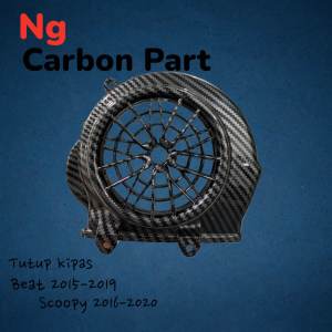 black carbon tutup kipas beat scoopy vario 110 esp