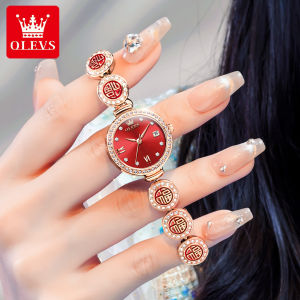 OLEVS Watch for Women 100% Original Waterproof Stainless steel strap Calendar Sapphire glass Casual Fashion Quartz Watches