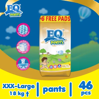 EQ Pants Jumbo Pack XXXL (15kg up) - 40 pcs x 1 (40 pcs) - Diaper Pants