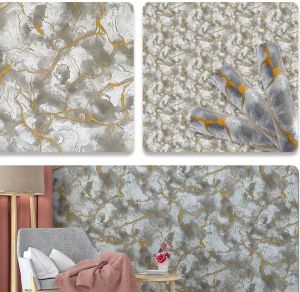 Wallpaper Stiker Dinding Motif  Marmer  Vinyl Hijau Kombinasi 7 s/d 8M Lebar  45CM