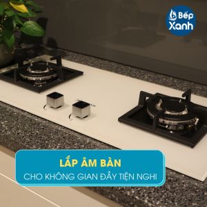 Bếp gas âm 2 gas Malloca AS 9502W Mâm họng đốt Sabaf Ý Kiềng gang Đánh lửa pin 1.5V Hàng chính hãng