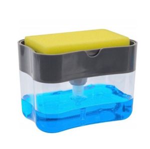KITCHEN DETERGENT DISPENSER – Refillable / Easy Operation / Saves Space & Time