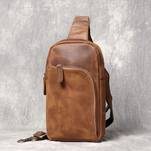 Tas Dada Kulit Sapi - Tas Selempang Dada Pria Kulit Premium Genuine Leather