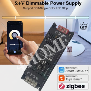 Premium Slim 24V Zigbee Tuya 2in1 Dimmable Smart Led Driver Transformer 100W 300W for CCT Single Tone LED Strip