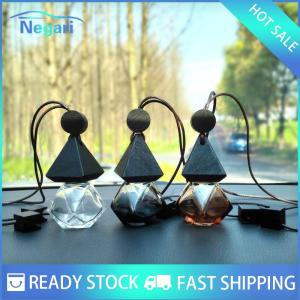 NG Motor✨ COD ✨ Car 1PC đen ba mảnh thiết lập hạt xe hơi gắn nước hoa rỗng chai Mặt dây chuyền hương thơm dầu khuếch tán gương chiếu hậu xe nội thất