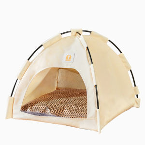 Cat Bed  Tent with Removable Non-Slip Soft Pad Indoor Outdoor Foldable Hut Portable  Tent Cave for Cat Small Dog