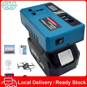[Local Delivery] DC18V/21V To 220V AC Intelligent Inverter Lightweight Power Supply Inverter