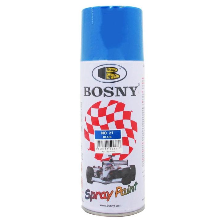Bosny 21 Blue : Spray Paint 400CC (Genuine) | Lazada PH