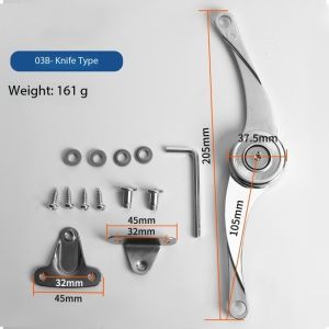 Pneumatic Support Rod Cabinet Door Lift Support Hydraulic Hinge Gas Spring Telescopic Pneumatic Rod