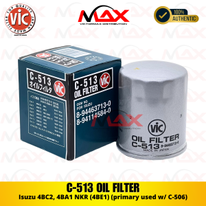 C-513 Vic Oil Filter For Isuzu 4BC2 4BA1 NKR (4BE1) (primary used w/ C-506)