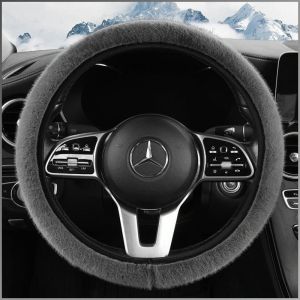 ที่คลุมพวงมาลัย ความปลอดภัย ตกแต่งภายใน ผ้าคลุมที่นั่ง นุ่มสบาย ให้อบอุ่น ขับรถในฤดูหนาว นักขับ