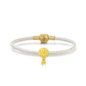 Chow Sang Sang 周生生 Charme Mini Fate Myth 999 Gold Spiritual Dreamcatcher Mini Charm 92448C (14-31 Jan Buy 1 charm free 1 bracelet)