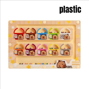 Magnetic Alphabet Maze Toy Parking Lot Spelling Game ABC Conginition Montessori Early Education Toy