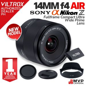 VILTROX 14MM f4 AIR AF Autofocus Fullframe Lens Sony E-mount Emount Z-Mount Zmount MVP CAMERA