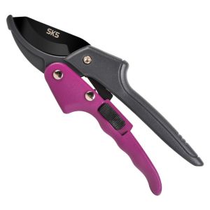 HUGHES Safety Lock Design Gardening Pruning Shear Anti-slip Handle SK5 Steel Branch Trimmer Horticulture Pruner Efficient Garden Pruning Tool Tree Branches