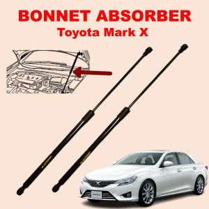 WARRANTY Toyota Mark X Front Bonnet Damper Front Boot Absorber Right Left Gas Spring Set