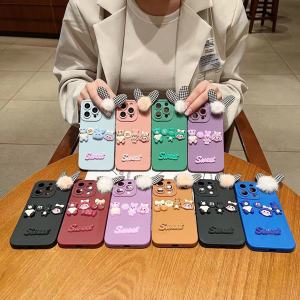 RF SOFTCASE BUNNY SWEET POMPOM FOR REALME