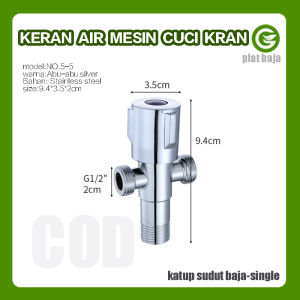 2024 FM TOKO COD / STOP KRAN CABANG T FREE AKSESORIS Bahan Stainless