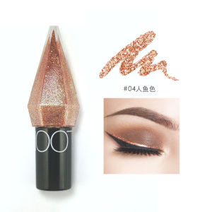 2pcs Diamond Shiny Eye Liners Eyeshadow Waterproof Silver Rose Gold Color Glitter Sequins Eyeliner Eye Shadow Makeup Beauty Cosmetics