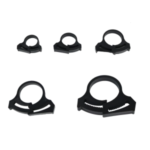 Set of 5 Garden Tubing Clips for Secure Drip Irrigation Systems in Greenhouses Double Gripping Adjustable Hose Clamps