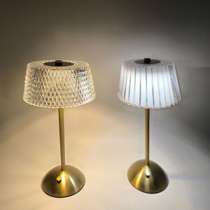 Crystal Retro Table Lamp Three-Color Light-Controlled Touch LED Table Lamp Light Luxury and High-End Ambient Bedroom Bedside Lamp