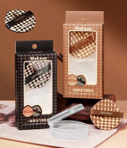 GECOMO one-touch air cushion large powder puff for wet and dry use powder-free concealer