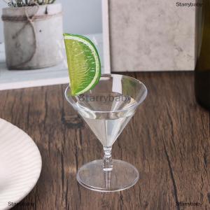 Star แก้วค็อกเทลพลาสติกแบบใช้แล้วทิ้ง5ชิ้น60มล. ถ้วยใส่เครื่องดื่มไวน์ขนาดเล็กทำจากพลาสติก